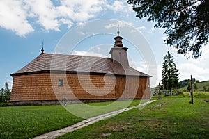 Wooden Church of St Lucas the Evangelist in a village Krive, Slovakia