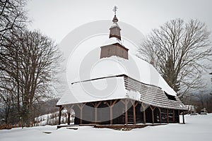 Wooden church of St Michael the Archangel in Topola, Slovakia