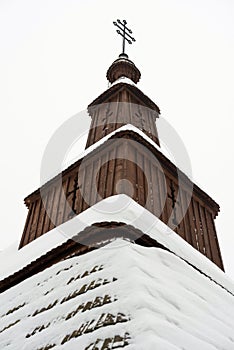 Wooden church of St Michael the Archangel in Topola, Slovakia