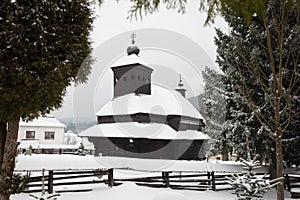 Wooden church of St Michael the Archangel in Ulicske Krive, Slovakia