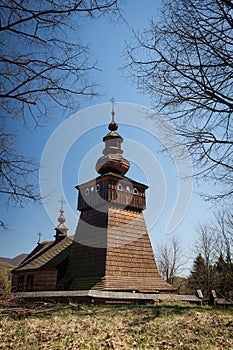 Wooden church of St Michael the Archangel in a village Fricka, Slovakia