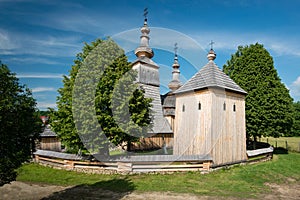 Wooden church of St Michael the Archangel in a village Ladomirova, Slovakia