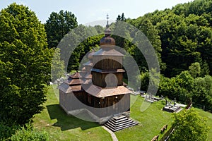 Wooden church of St Paraskieva in a village Dobroslava, Slovakia