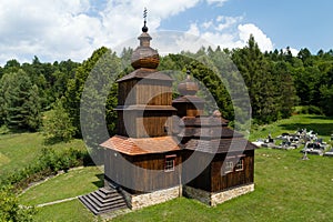 Wooden church of St Paraskieva in a village Dobroslava, Slovakia