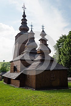Drevený kostol sv. Paraskievy v obci Potoky
