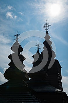 Wooden church of St Paraskieva in a village Potoky, Slovakia