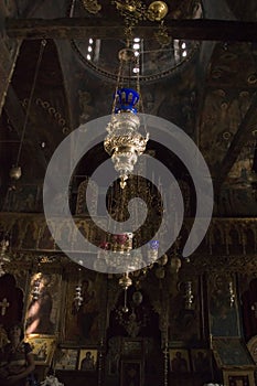 Greek chapel interior