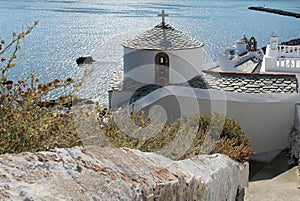 Greek church above the sea