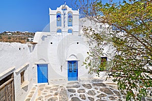 greek church at Apollonia Sifnos island Greece