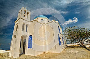 Greek church in an island