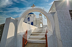 Greek church in an island