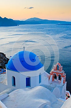 Greek church at Santorini island