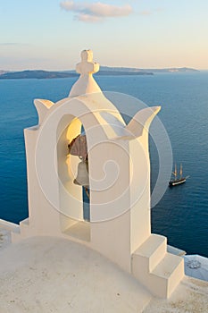 Greek church at Santorini island