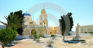 Greek church in the Santorini island
