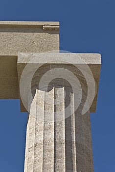 Greek classic doric column photo