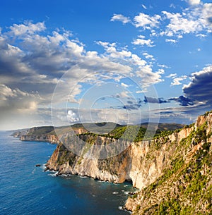 Greek coast in Zakinthos island photo