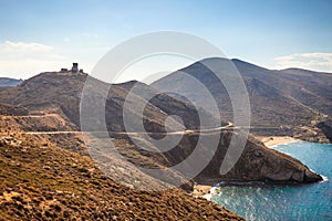 Greek coastline on Peloponnese, Mani Peninsula