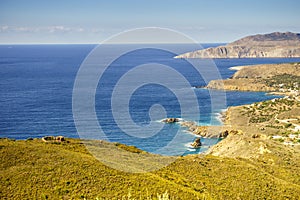 Greek coastline on Peloponnese, Mani Peninsula