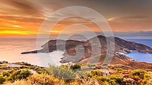 Greek coastline on Peloponnese, Mani Peninsula