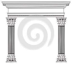 Greek Column and Arch