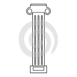 Greek column architect building in black and white