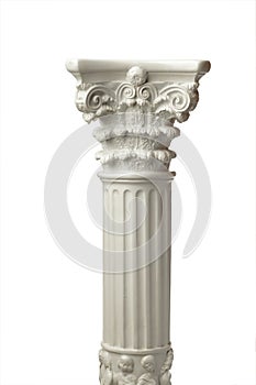 greek column isolated on white