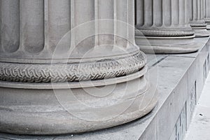 Greek Columns Architecture Detail