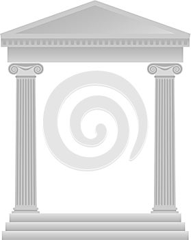 Greek Columns Background/eps
