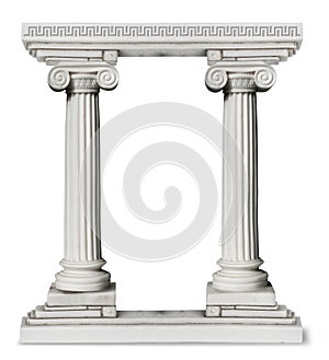 Greek columns gate photo