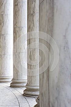 Greek columns in vertical pattern