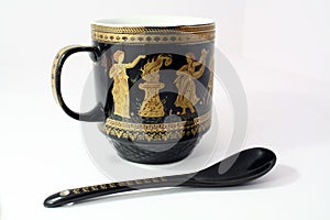 The Greek cup with spoon