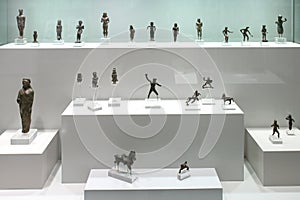 Greek exhibits in museum of archaeology, Athens, Greece