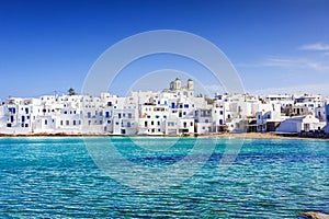 Greek fishing village in Paros, Naousa, Greece