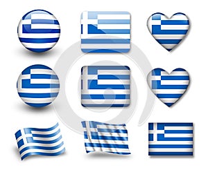 The Greek flag