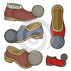 Greek Folk Shoes Icons