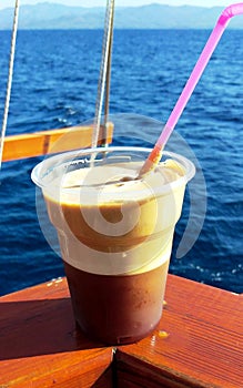 Frappe on the pirate ship photo