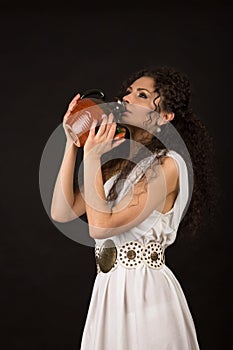 Greek girl with jug