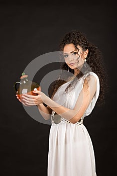 Greek girl with jug