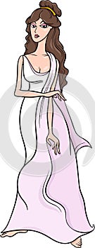 Greek goddess aphrodite cartoon