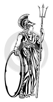 Greek Goddess Athena Warrior photo