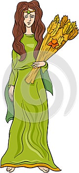 Greek goddess demeter cartoon photo