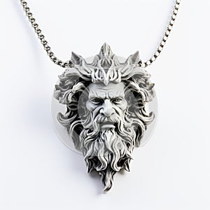 Greek Head Necklace - 3d Printed By Rdprints - Alan Moore Style