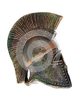 Greek helmet.