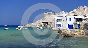 Greek homes by the sea