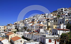 Greek houses in Ioulis, capital of Kea Island