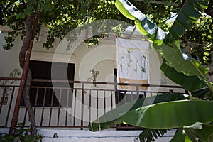 Greek houses and yards on Crete