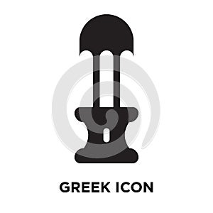 Greek icon vector isolated on white background, logo concept of