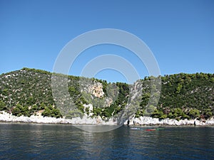 Greek island Alonnisos in the Aegean Sea