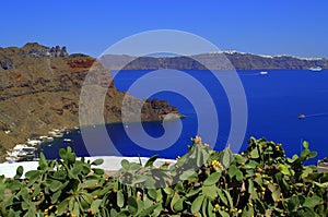 Greek island beautiful scenic view photo