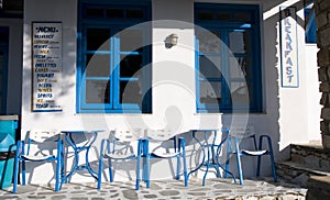 Greek island cafe coffee shop cyclades architecture